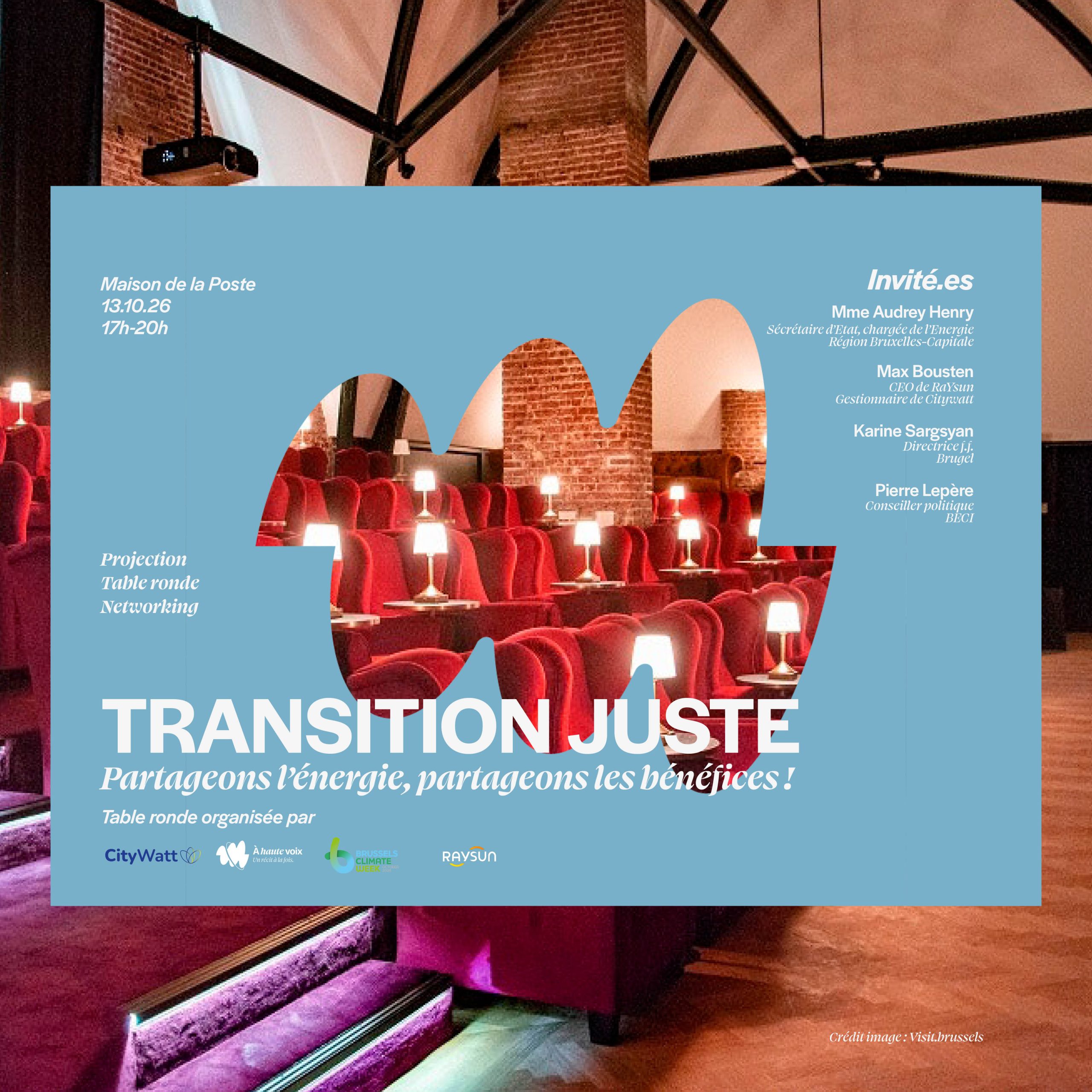 Transition juste : partageons l'énergie, partageons les bénéfices