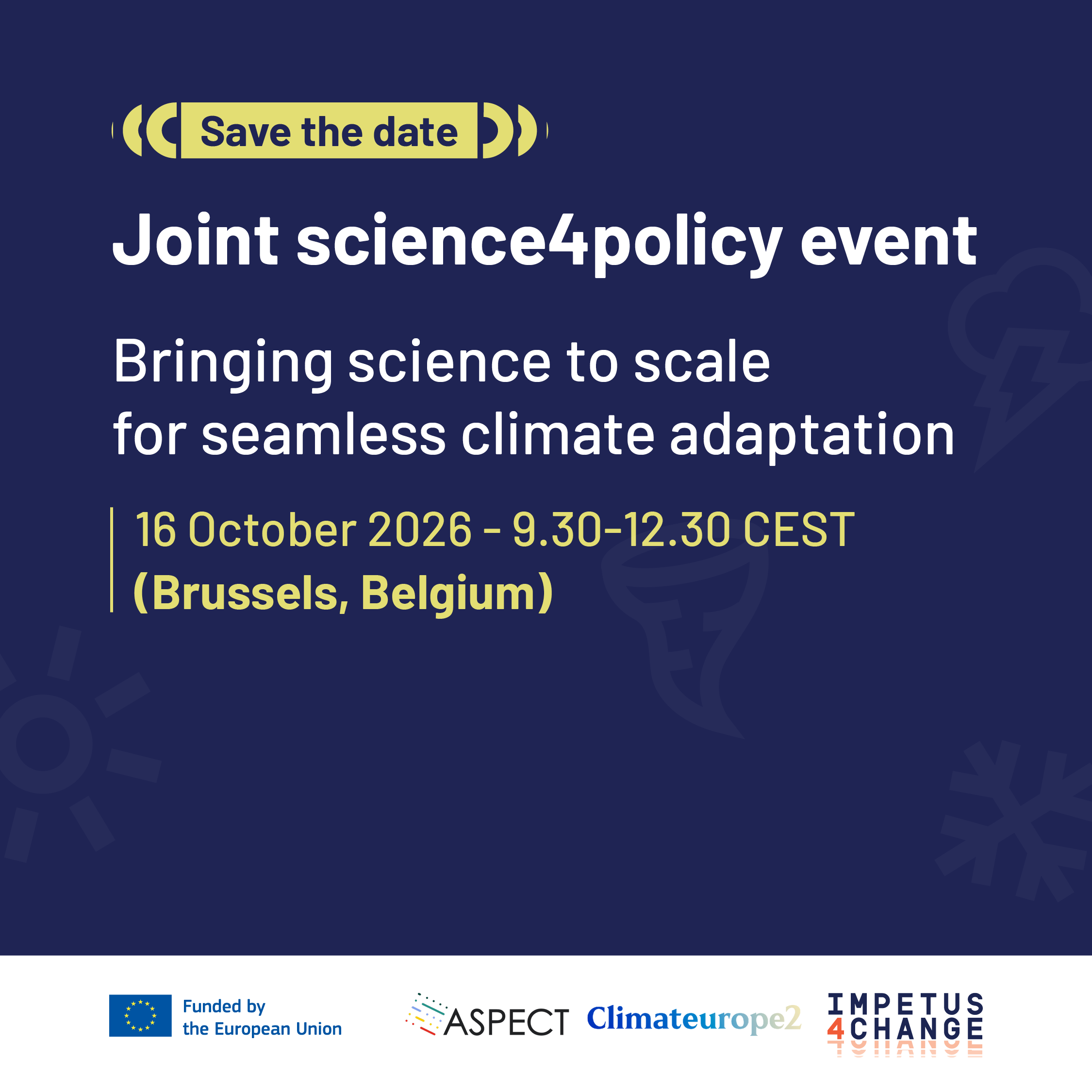 Joint science4policy event