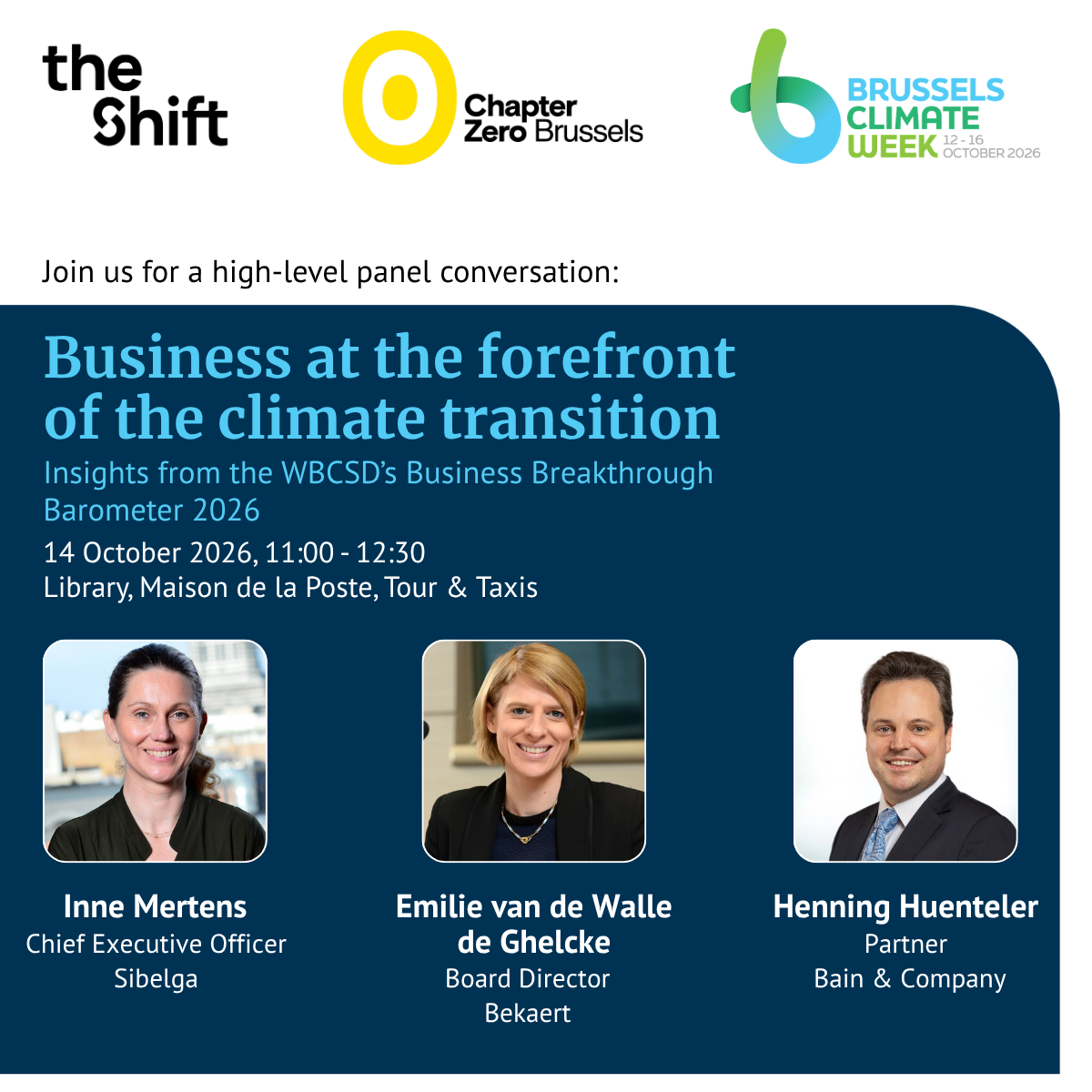 Business at the forefront of the climate transition